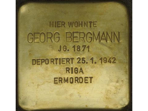 Stolperstein Georg Bergmann