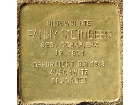 Bildvergrößerung: Stolperstein für Fanny Steinberg