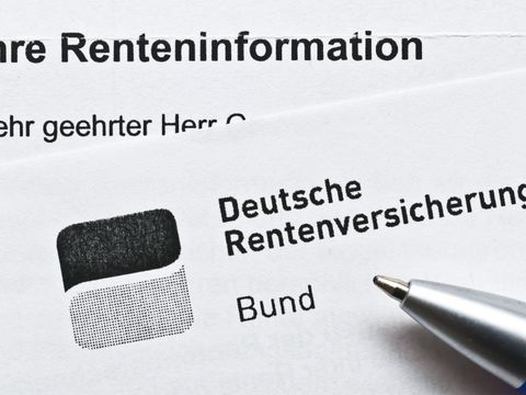 Ausschnitt einer Renteninformation der Deutschen Rentenversicherung