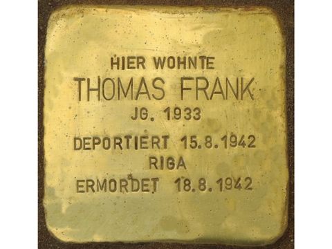 Bildvergrößerung: Stolperstein für Thomas Frank