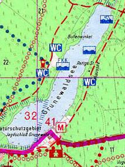 Grunewaldsee (Plan), Vermessungsamt