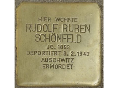 Stolperstein Rudolf Ruben Schönfeld