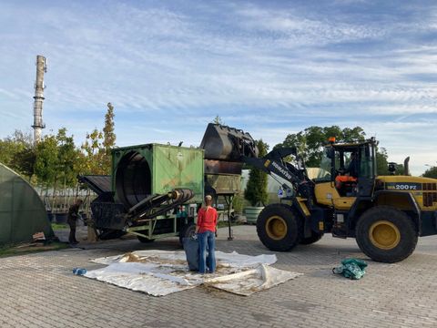 Maschine und Vorderlader