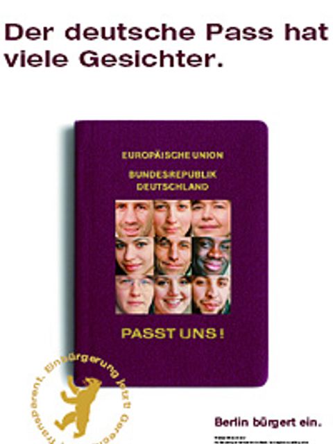 Plakat Einbürgerungskampagne