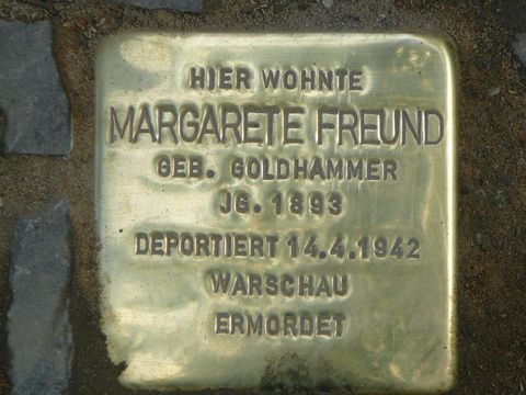 Stolperstein für Margarete Freund