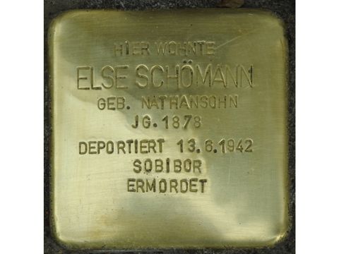 Stolperstein Else Schömann - Pariser Str 21