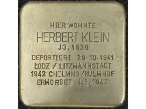 Bildvergrößerung: Stolperstein Herbert Klein