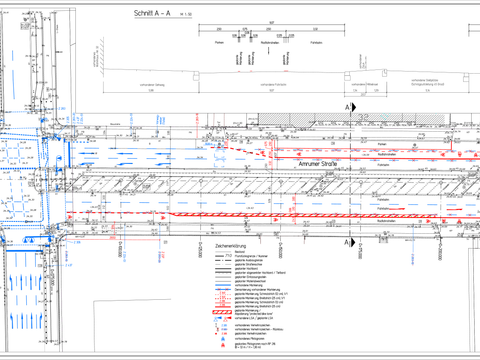 Bildvergrößerung: Amrumer Straße: Verkehrszeichenplan am Knotenpunkt Seestraße