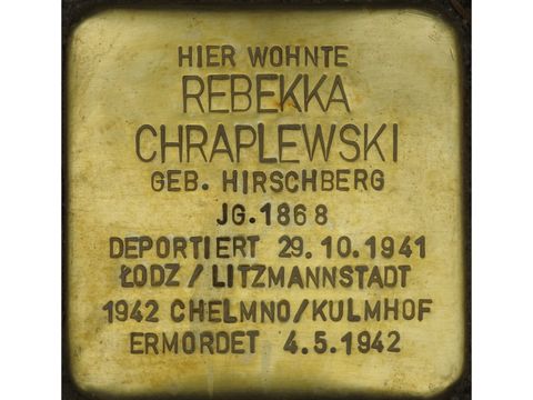 Stolperstein Rebekka Chraplewski