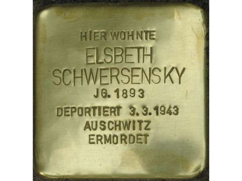 Stolperstein Elsbeth Schwersensky - Pariser Str 63