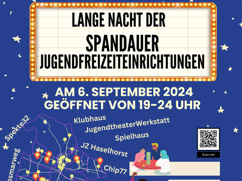 Bildvergrößerung: Plakat Lange Nacht der Jugendfreizeiteinrichtungen