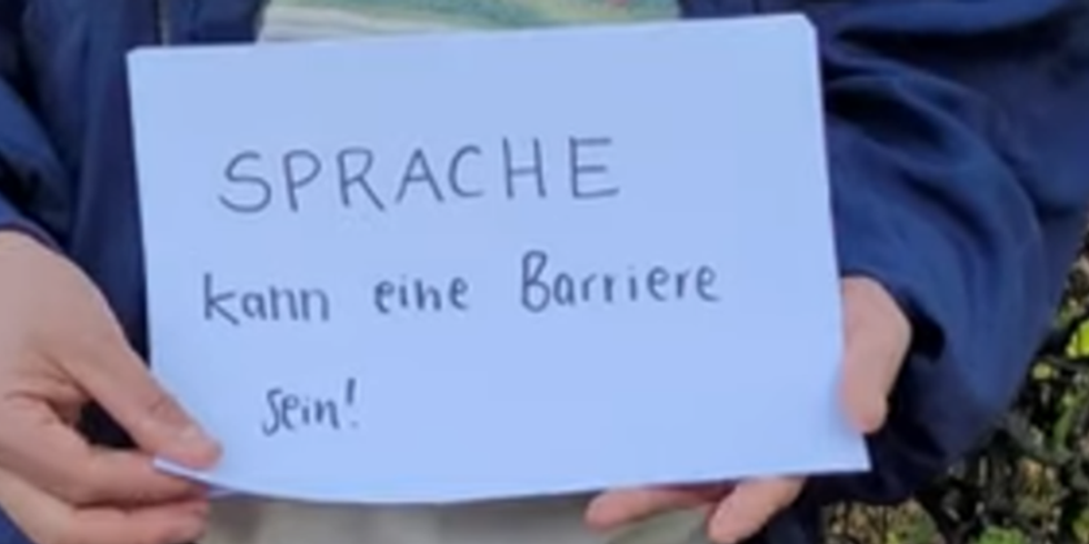 Vorschaubild - WegMitBarrieren "Sprache kann eine Barriere sein"