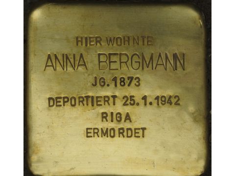 Stolperstein Anna Bergmann