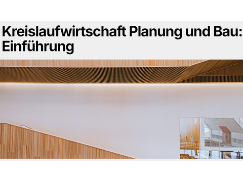 Kreislaufwirtschaft für Bauteile 