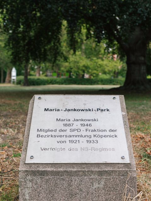 Bildvergrößerung: Gedenktafel - Maria Amalie Jankowski