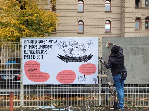 Bildvergrößerung: Graphic Recording zum Lernlabor Kinder- und Jugendbeteiligung