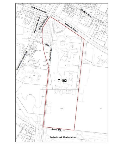 Geltungsbereich Bebauungsplan 7-102