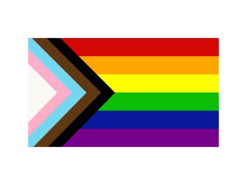 Vektorstock Neue LGBTQ Rights Pride Flagge. Progressiver Stolz