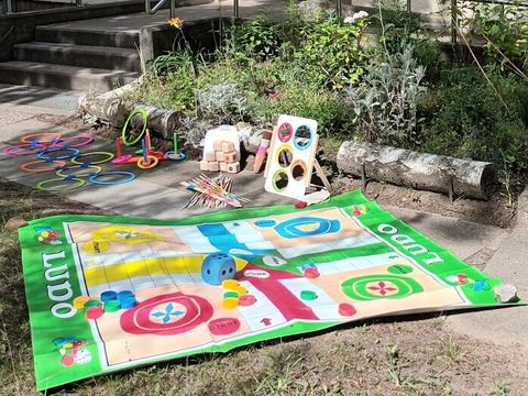 Outdoor Spiele in der Stadtteilbibliothek Frohnau