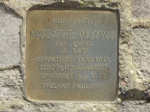 Stolperstein Margarete Wurmann, Foto: KHMM