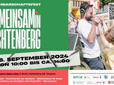 Veranstaltung "Gemeinsam in Lichtenberg" - ein Nachbarschaftsfest in Berlin Friedrichsfelde