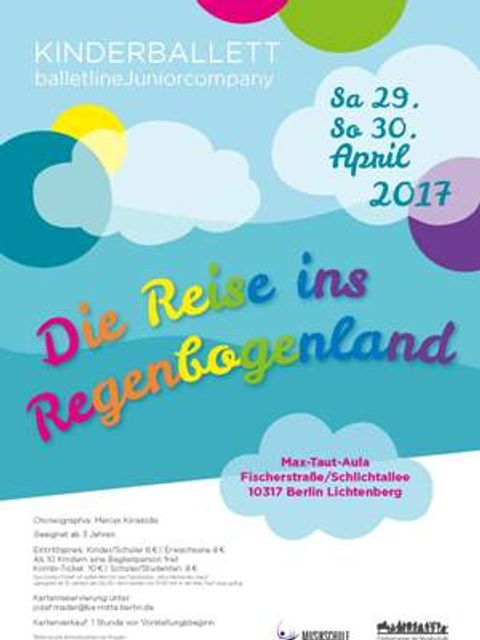 Plakat Reise ins Regenbogenland