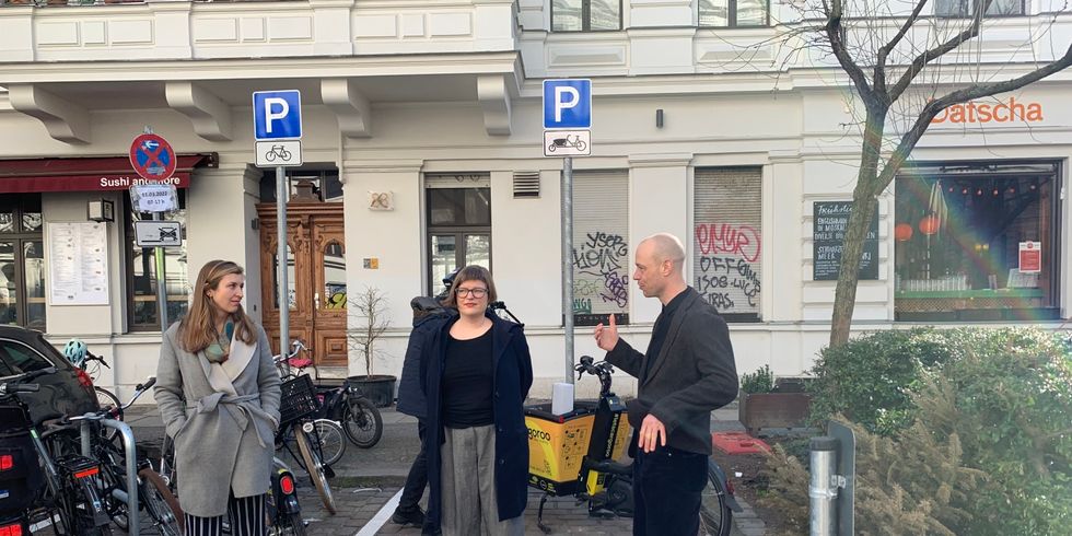 Drei Leihlastenradstationen im Graefekiez