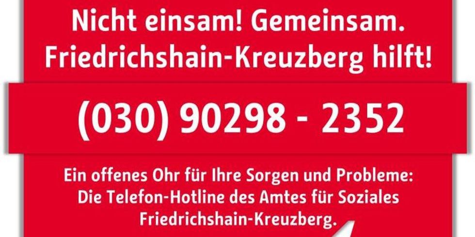 Nummer der Hotline