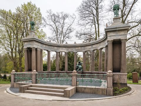 Bildvergrößerung: Die Grabanlage Löblich/Liebau auf dem Luisenstädtischen Friedhof in Kreuzberg