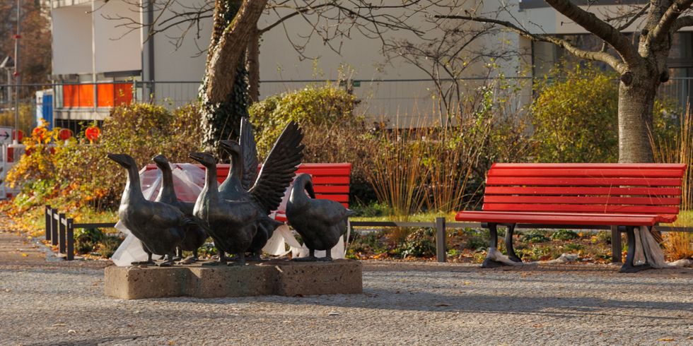 Die Gänseplastik in Buch