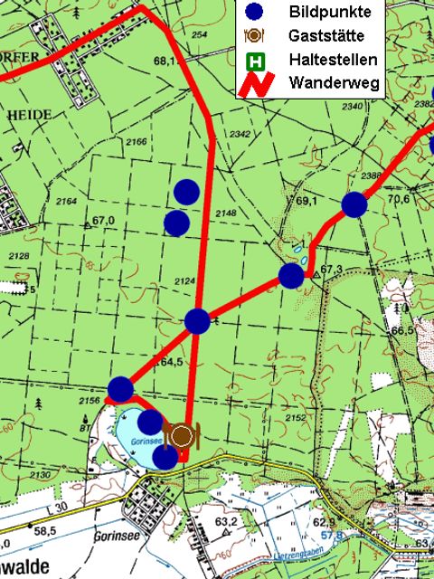 Bildvergrößerung: Wanderkarte Gorin