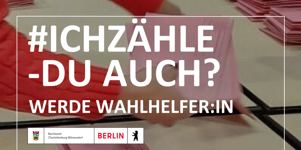 Ich zähle - du auch - Aufruf Wahhelfer