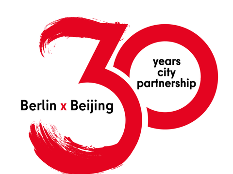 Logo 30 Jahre Städtepartnerschaft Berlin-Peking