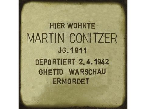 Bildvergrößerung: Stolperstein Martin Conitzer