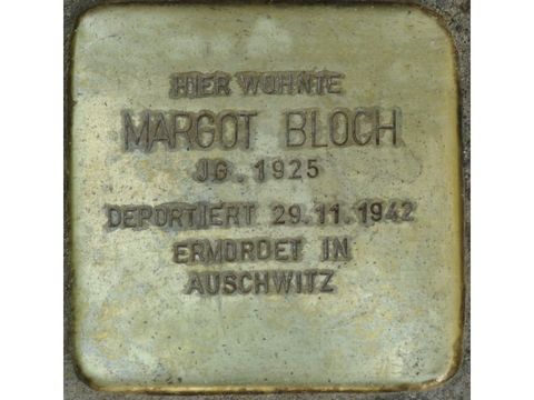 Bildvergrößerung: Stolperstein Margot Bloch