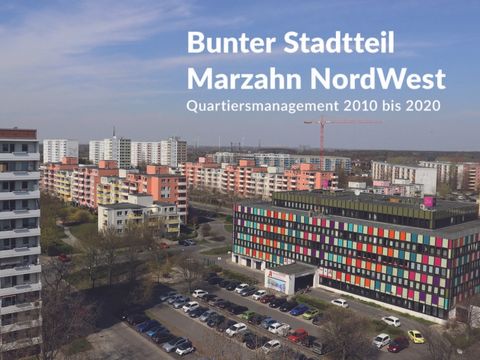 Titelbild der Broschüre "Bunter Stadtteil Marzahn NordWest"