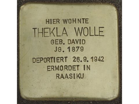 Stolperstein Thekla Wolle