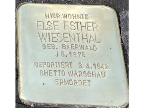 Stolperstein Else Ester Wiesenthal - Bamberger Str 17