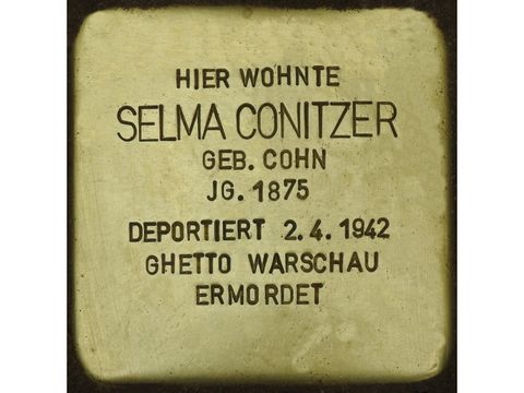 Bildvergrößerung: Stolperstein Selma Conitzer