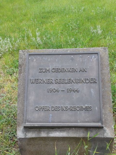 Bildvergrößerung: Gedenktafel für Werner Seelenbinder