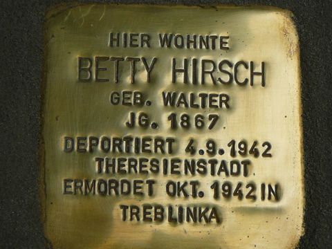 Stolperstein für Betty Hirsch