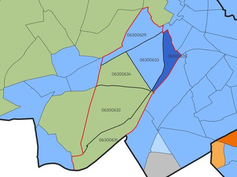 Karte der Bezirksregion Drakestraße mit den Ergebnissen des Monitoring Soziale Stadt. 