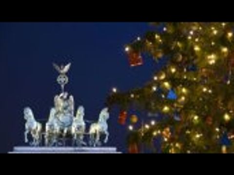 Brandenburger Tor mit Weihnachtsbaum