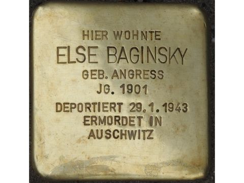 Stolperstein Else Baginsky