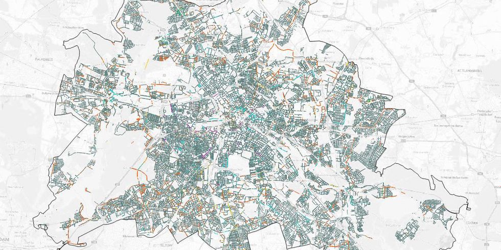 Kartenübersicht aller öffentlichen Parkplätze im Berliner Stadtgebiet