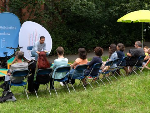 Jens Wanzel beim Lesefest