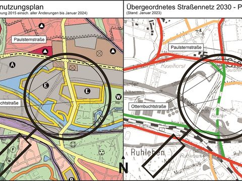 Untersuchungsgebiet Paulsternstraße / Otternbuchtstraße