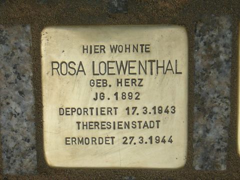 Stolperstein für Rosa Loewenthal