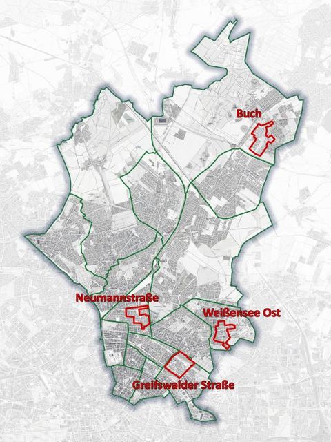 Großsiedlungen im Bezirk Pankow