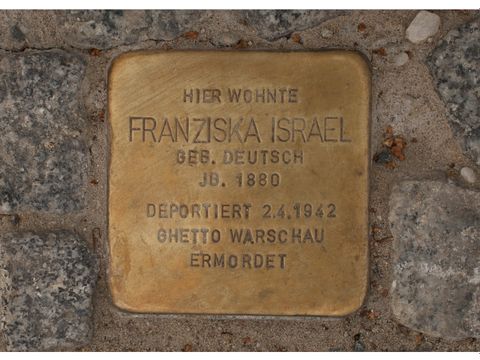 Stolperstein Franziska Israel